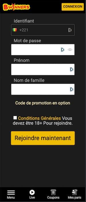 bwinners code|Inscription .